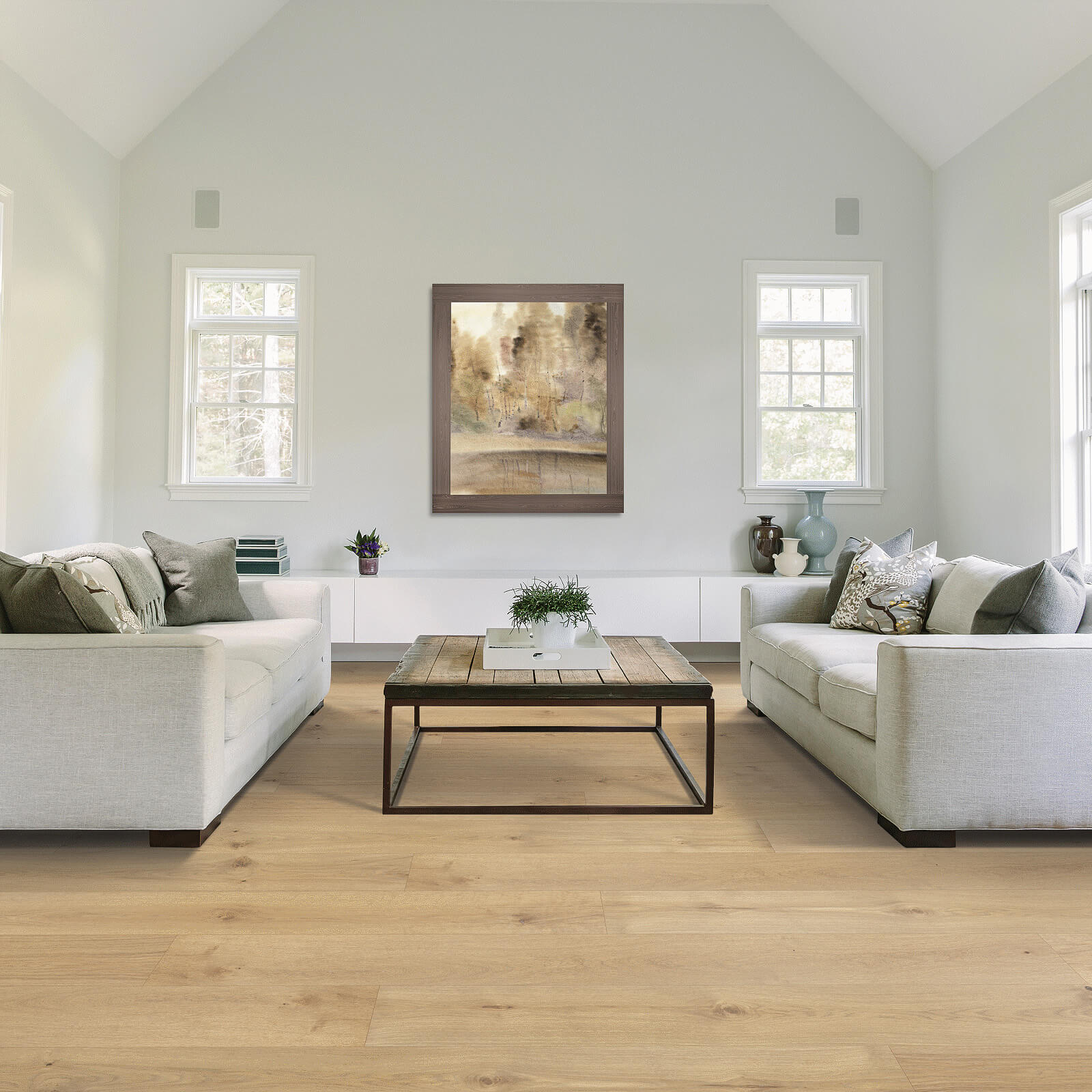 hardwood flooring in living room Omaha, NE | Kelly's Carpet Omaha