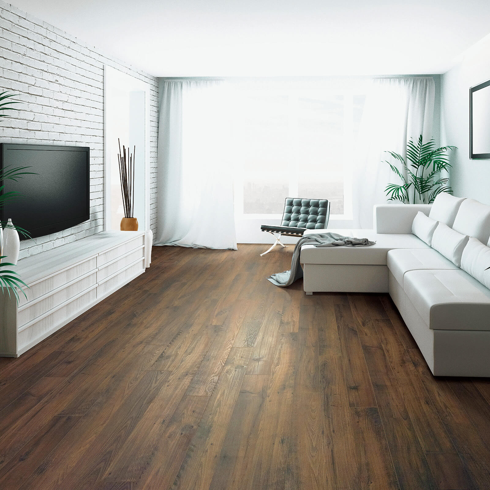 laminate flooring in living room, Omaha, NE | Kelly's Carpet Omaha