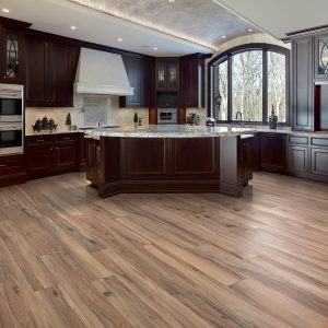 wood look tile in kitchen in Omaha, NE | Kelly's Carpet Omaha
