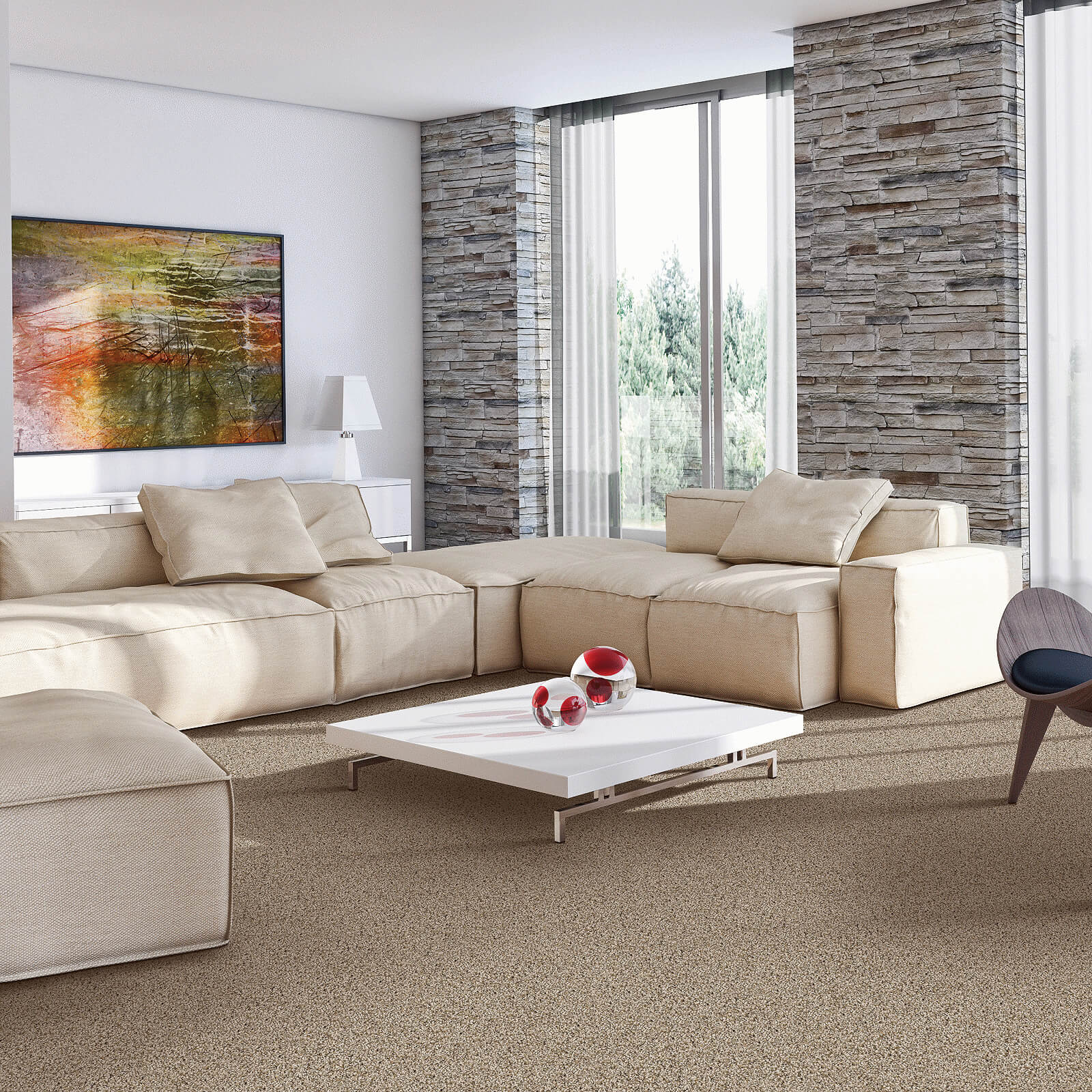 carpet in living room, Omaha NE | Kelly's Carpet Omaha