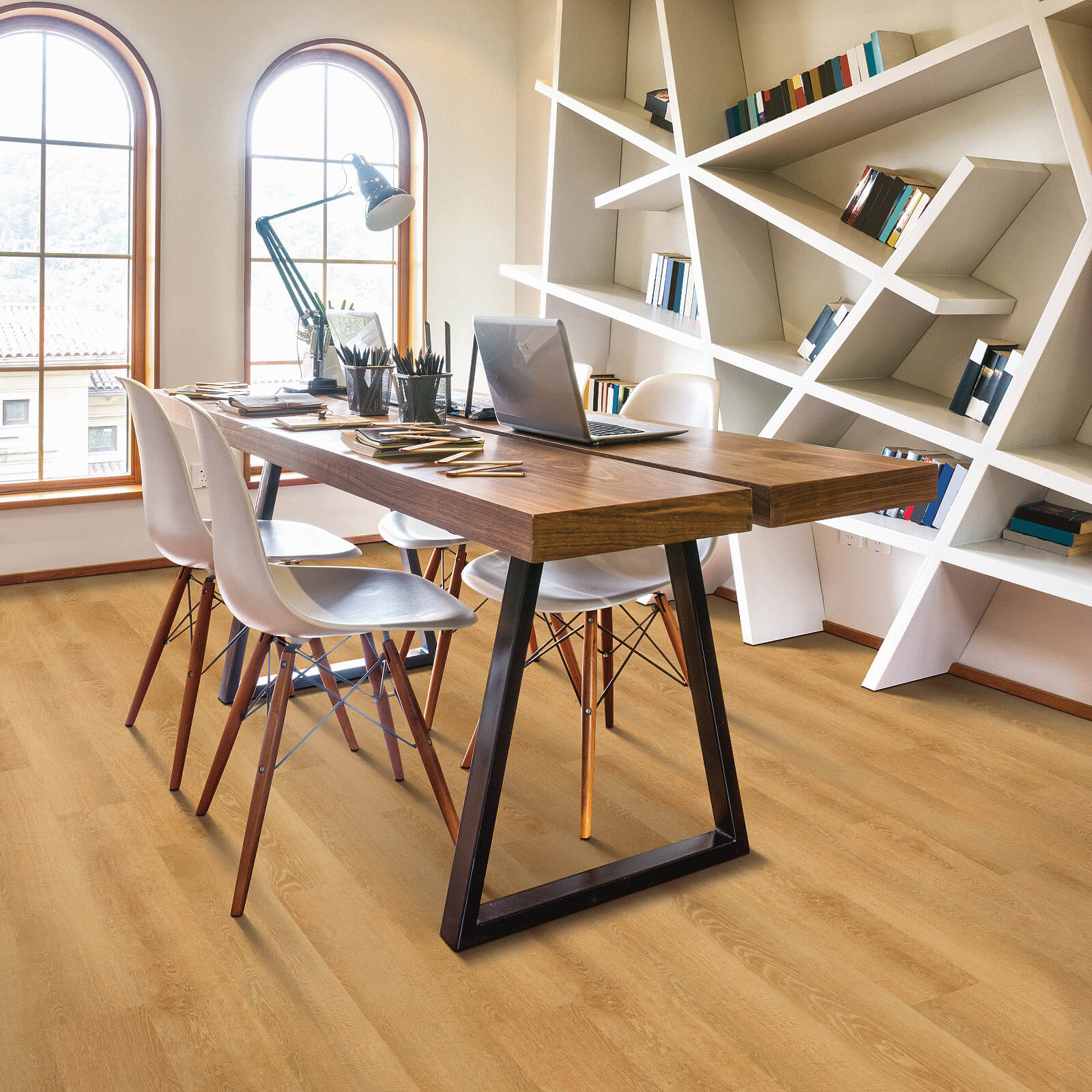 vinyl flooring in home office, Omaha, NE | Kelly's Carpet Omaha